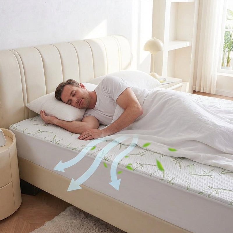 🛏️ LIMITED-TIME 50% OFF ✨ Bamboo Fiber Waterproof Mattress Protector – 100% Noiseless TPU Membrane, Breathable Natural Bamboo Sleep Surface & 360° Deep Pocket Elastic Skirt (Fits 12-18" Mattresses) – Machine Washable Family Bedding Essential 🌱