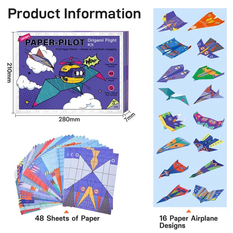 ⏳🔥LIMITED-TIME 50% OFF! ⏰🔥 Creative DIY Paper Airplane Set For Kids