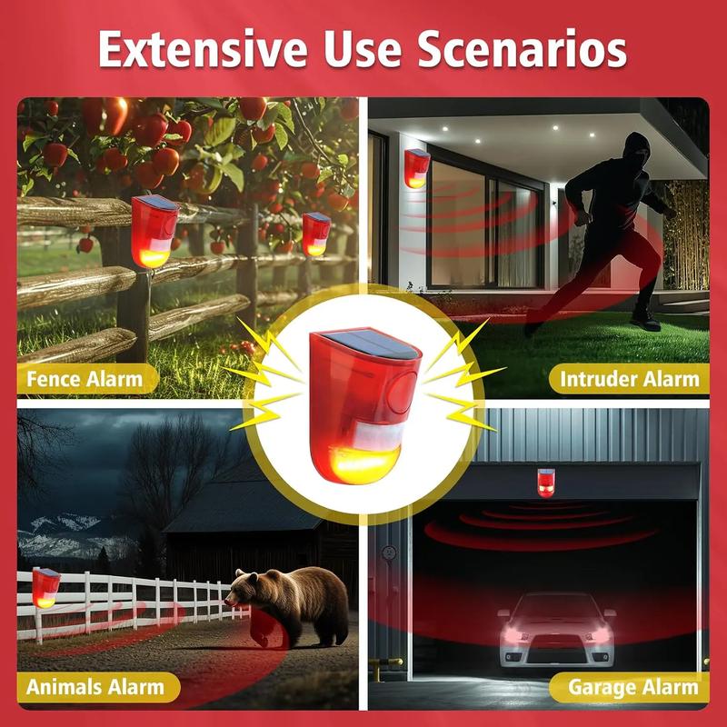 🎉 2026 Sale — Over 25,300 Sold!🌞 Solar Powered IR Motion Sensor Animal Repeller 110dB Alarm IP65 Waterproof ✨