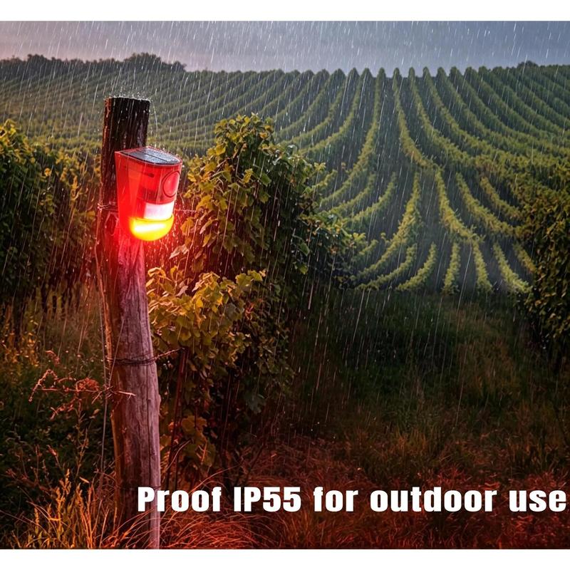 🎉 2026 Sale — Over 25,300 Sold!🌞 Solar Powered IR Motion Sensor Animal Repeller 110dB Alarm IP65 Waterproof ✨