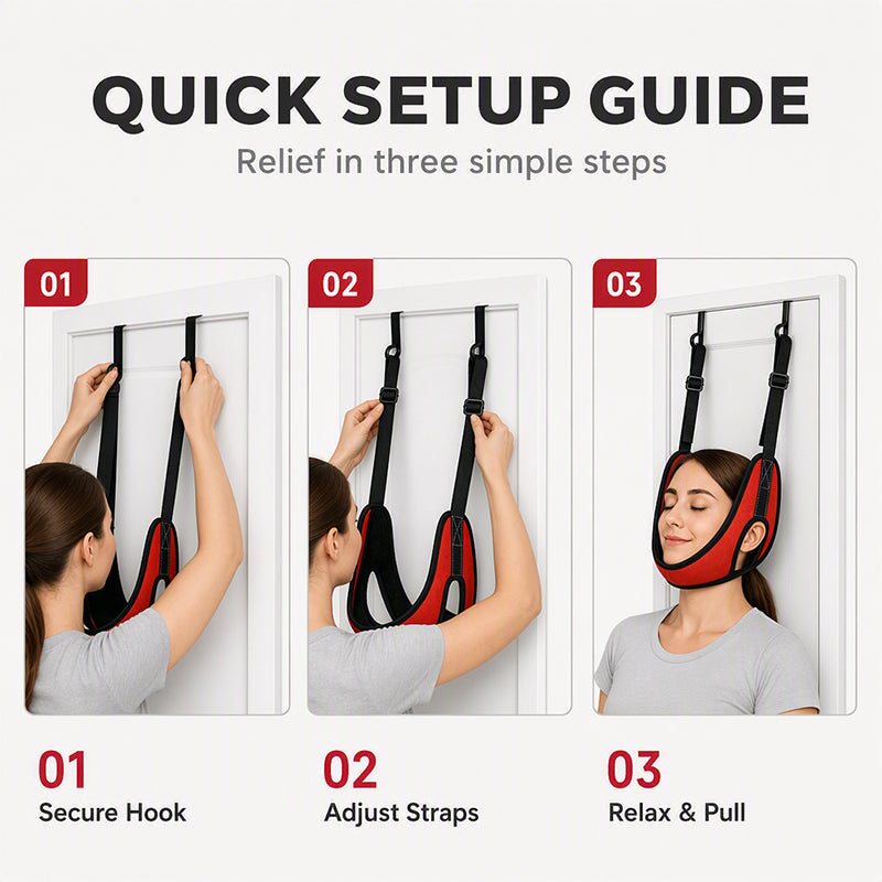 Over Door Cervical Traction Device for Neck Pain Relief