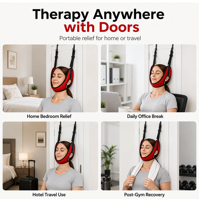 Over Door Cervical Traction Device for Neck Pain Relief