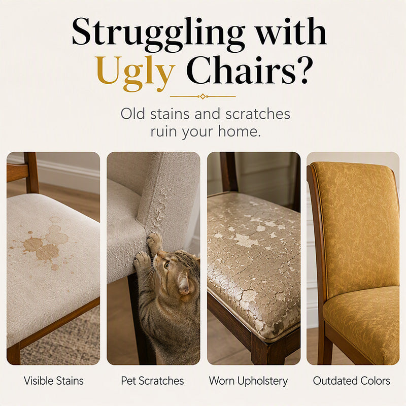 🪑 Save 50%! 🧺 Washable Stretch Chair Cover – Snug fit, durable & easy‑clean ✨