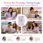 Lockable Glitter Budget Binder for Cash Savings