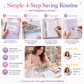 Lockable Glitter Budget Binder for Cash Savings