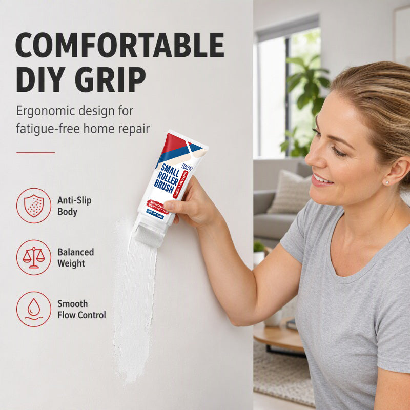 ⏳Time-Limited Special⏰Waterproof Wall Repair Paste with Integrated Small Roller Brush