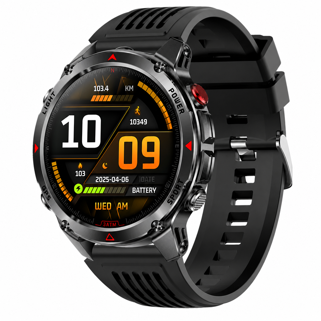 ⏰Smartwatch with Bluetooth Calling,GPS & Beidou Positioning, Heart Rate & Sleep Monitor, Pedometer & Message Reminders🏃‍