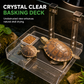 🐢 LIMITED-TIME 50% OFF! ☀️ Hanging Turtle Basking Platform – Clear Acrylic, Non-slip Ramp, Adjustable Mount ✨