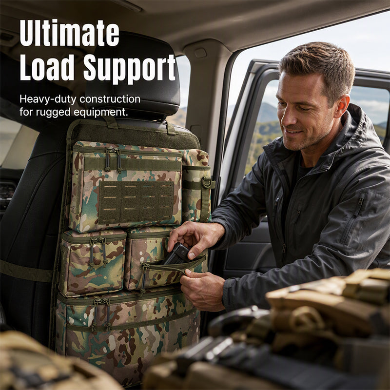 Multi-Pocket Car Seat Back Organizer