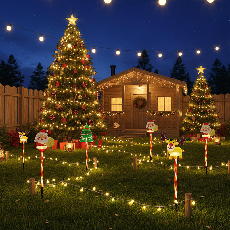 📢📢50% OFF !! ⏰Warm Glow Festive Garden Stake Lights
