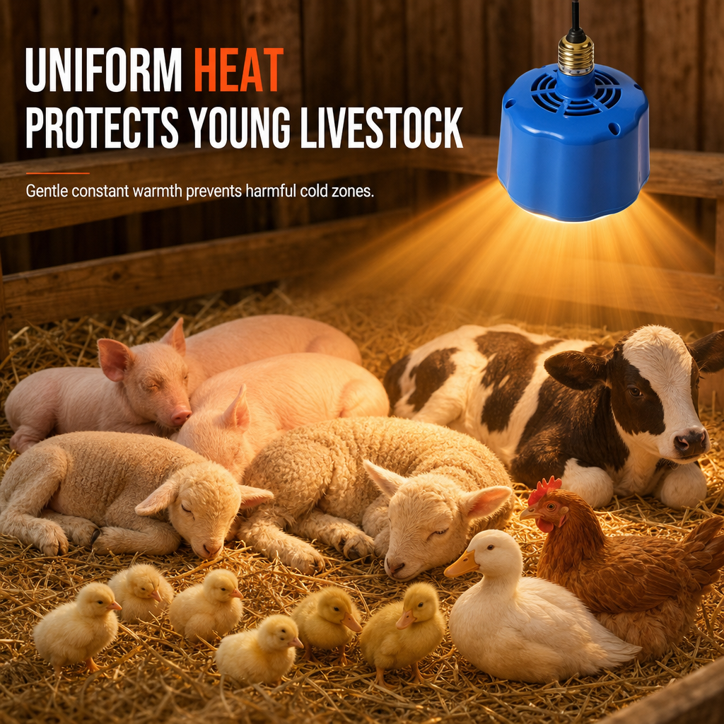 📢📢50%  OFF !! ⏰Pet Heat Lamp with Temperature Control