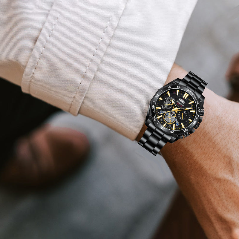 ⌚ Men's 30M Waterproof Luminous Steel Watch