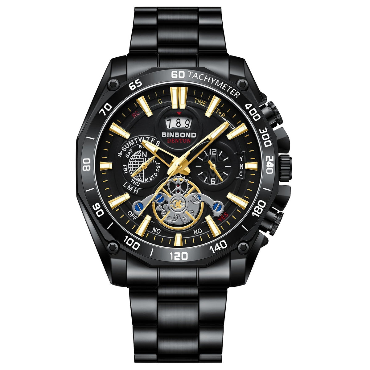 ⌚ Men's 30M Waterproof Luminous Steel Watch