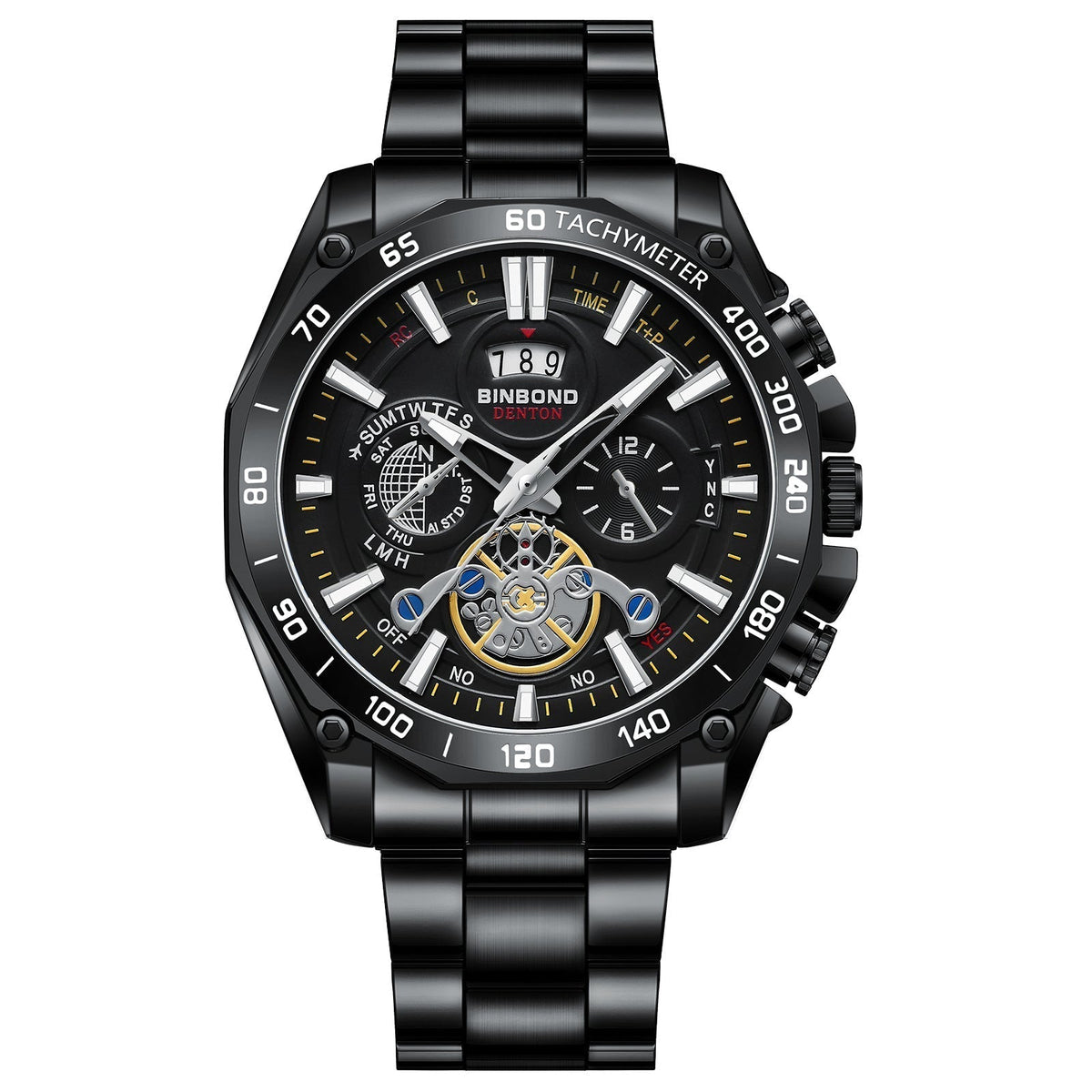 ⌚ Men's 30M Waterproof Luminous Steel Watch