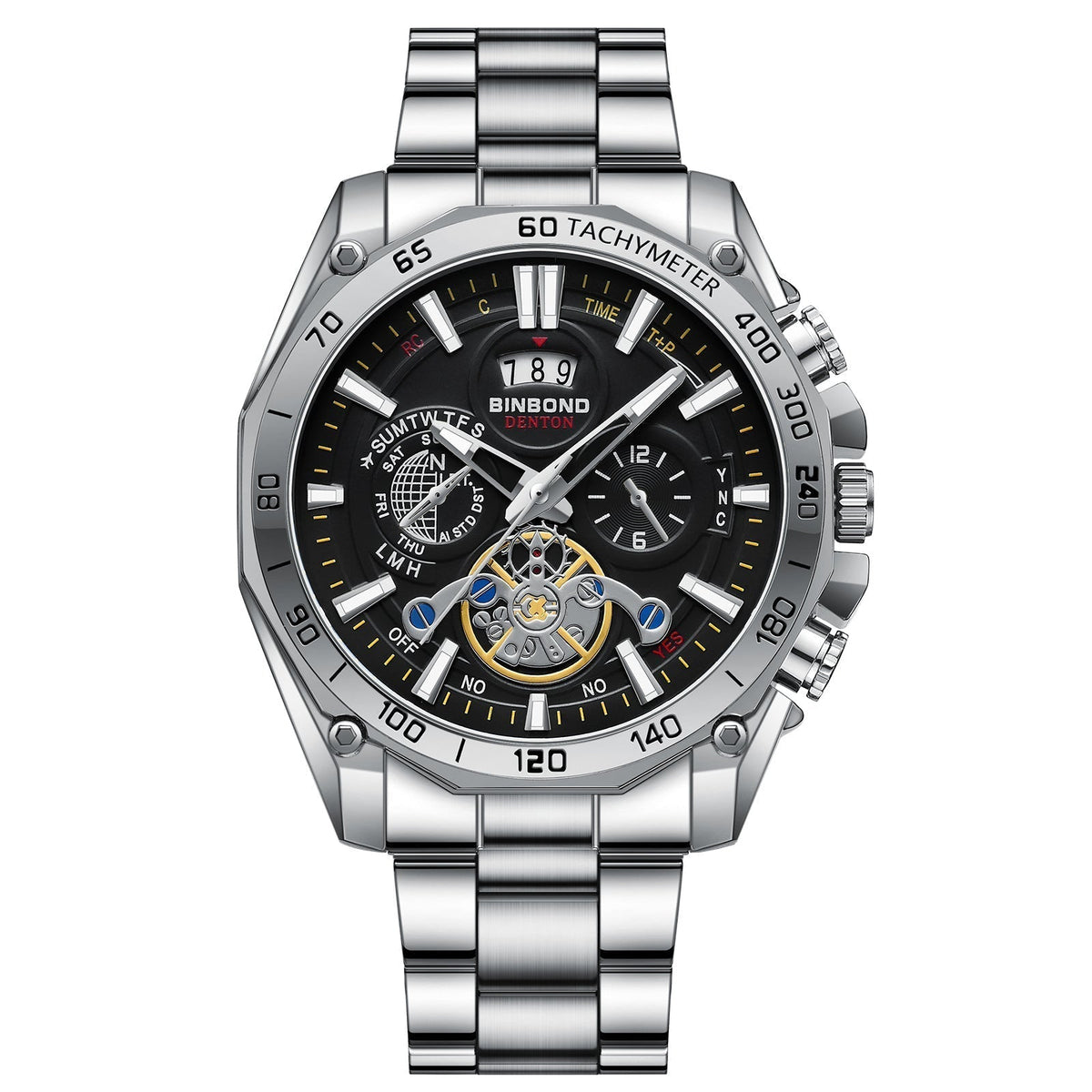 ⌚ Men's 30M Waterproof Luminous Steel Watch