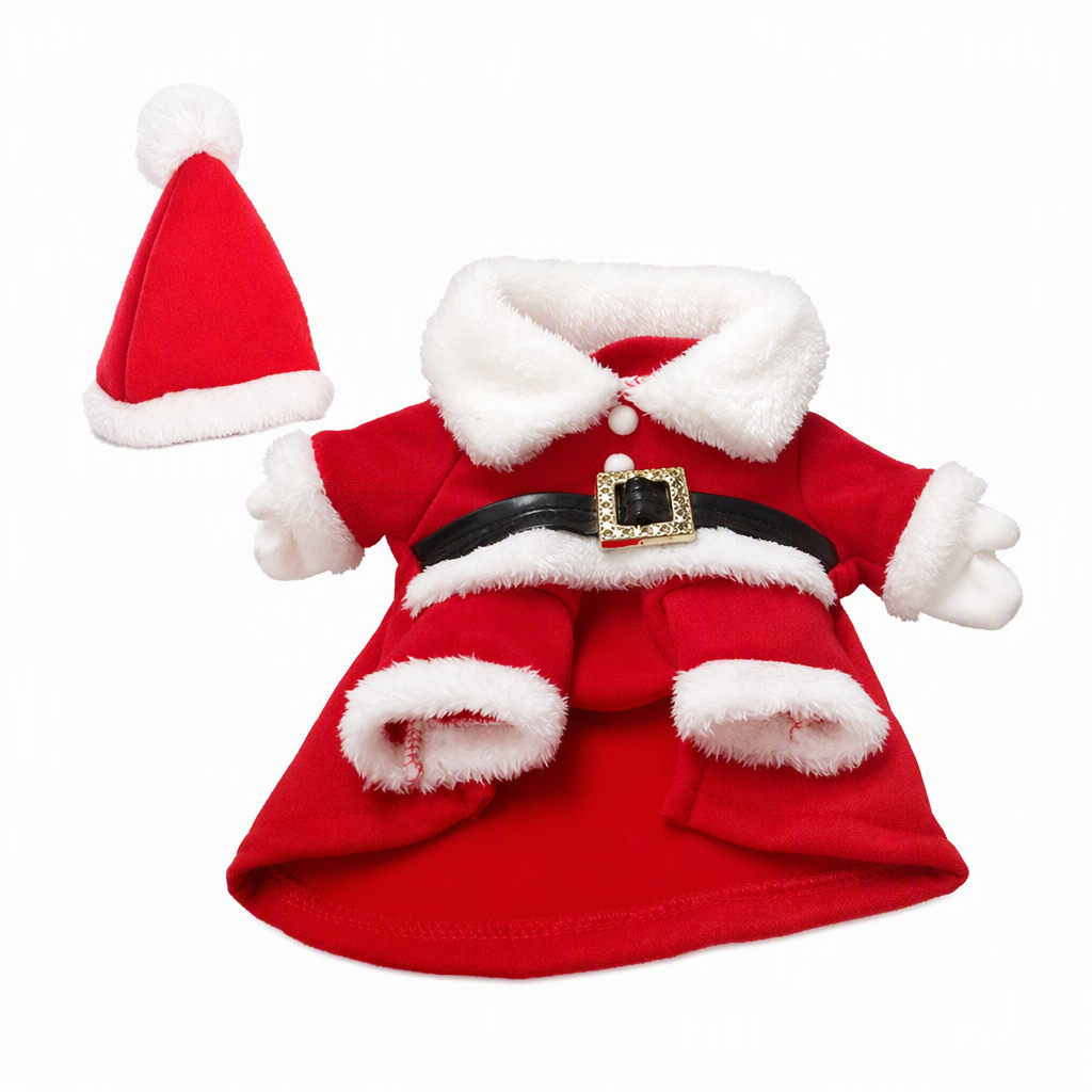 🎄 50% OFF! ✨ Christmas Pet Costume for Dogs & Cats – Hilarious 3D Standing Santa Suit with Integrated Stuffed Hands, Plush Warmth Premium Stitching & Thick Velvet Trim – Lightweight Holiday Outfit for Cats & Dogs 🐾