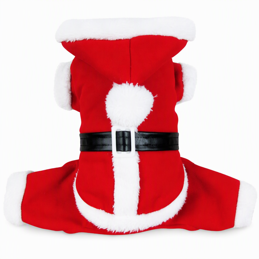 🎄 50% OFF! ✨ Christmas Pet Costume for Dogs & Cats – Hilarious 3D Standing Santa Suit with Integrated Stuffed Hands, Plush Warmth Premium Stitching & Thick Velvet Trim – Lightweight Holiday Outfit for Cats & Dogs 🐾