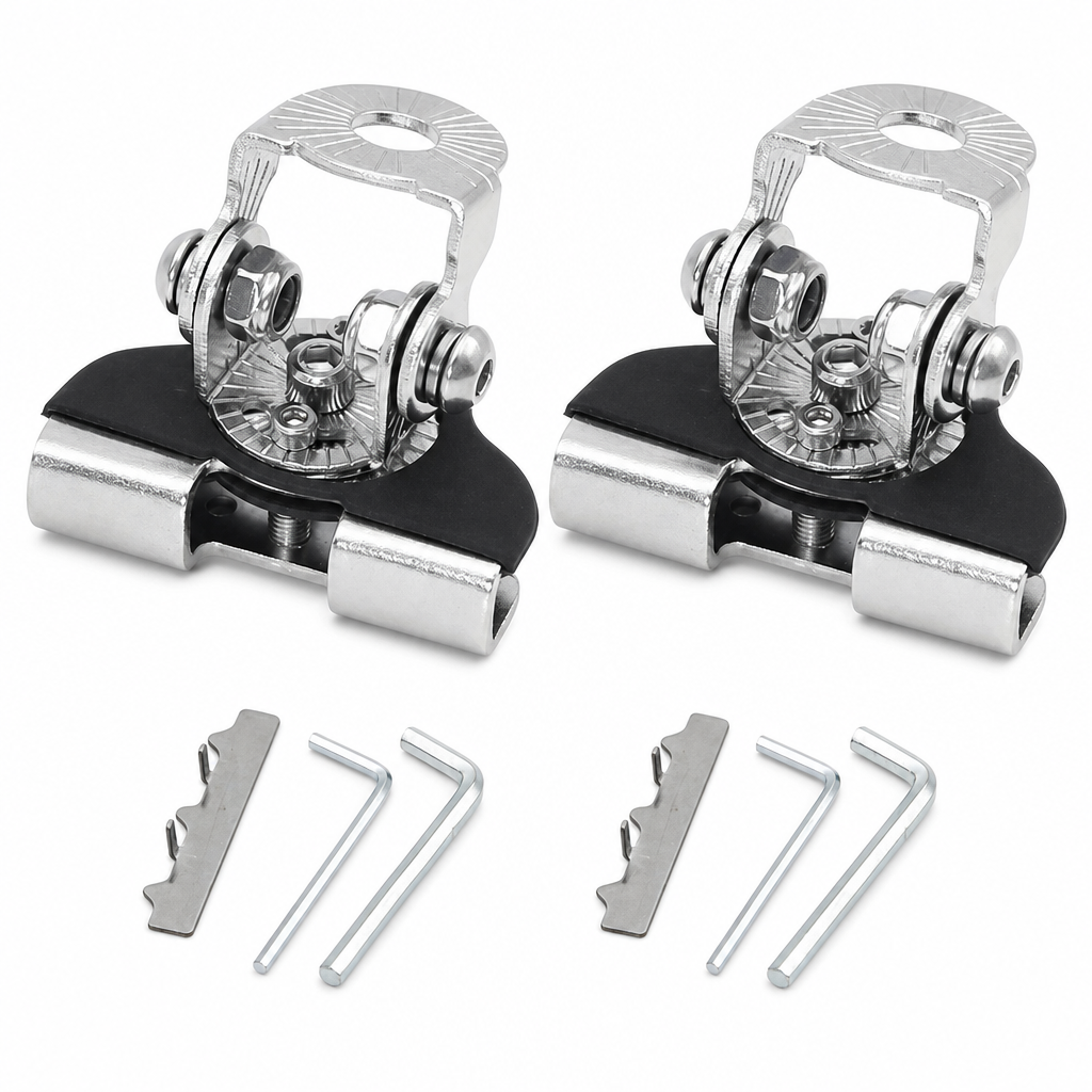 1 Pair Car Engine Hood LED Light Bar Mounting Brackets Clamp Holders for Work Lights Modification