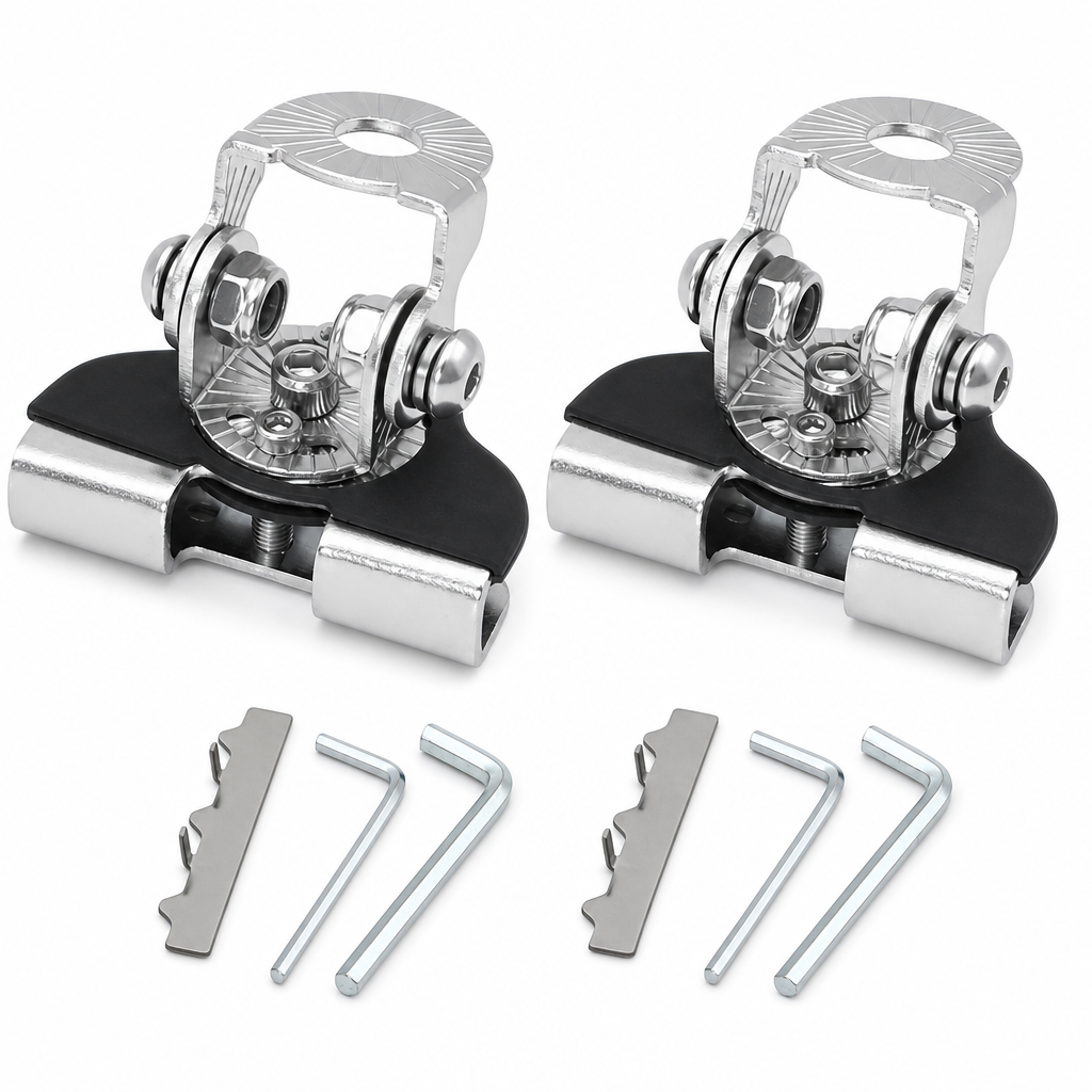 1 Pair Car Engine Hood LED Light Bar Mounting Brackets Clamp Holders for Work Lights Modification