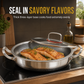 ⏳Limited-time 50% off💥 Thickened Stainless Steel Nonstick Stir Fry Pan with Lid Flat Bottom Cooking Wok with Dual Handles