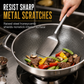 ⏳Limited-time 50% off💥 Thickened Stainless Steel Nonstick Stir Fry Pan with Lid Flat Bottom Cooking Wok with Dual Handles