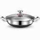 ⏳Limited-time 50% off💥 Thickened Stainless Steel Nonstick Stir Fry Pan with Lid Flat Bottom Cooking Wok with Dual Handles
