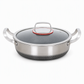 ⏳Limited-time 50% off💥 Thickened Stainless Steel Nonstick Stir Fry Pan with Lid Flat Bottom Cooking Wok with Dual Handles