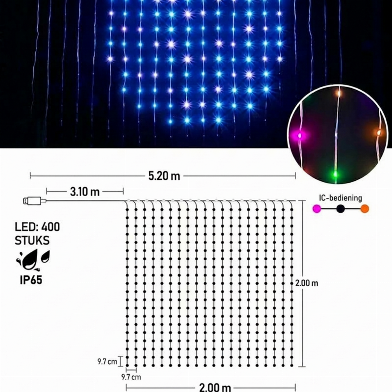 💥🌈 50% DISCOUNT! From ordinary lights to a spectacular light show! Draw patterns, add text or photos, and let the colors dance to the music – waterproof & USB-powered!