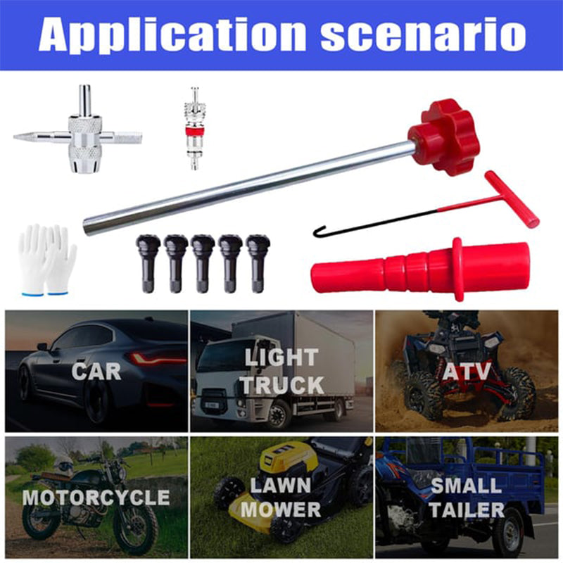 ⏳Limited-time 50% off⏰Quick Change Car Tire Valve Tool Kit🚗🛞🧰