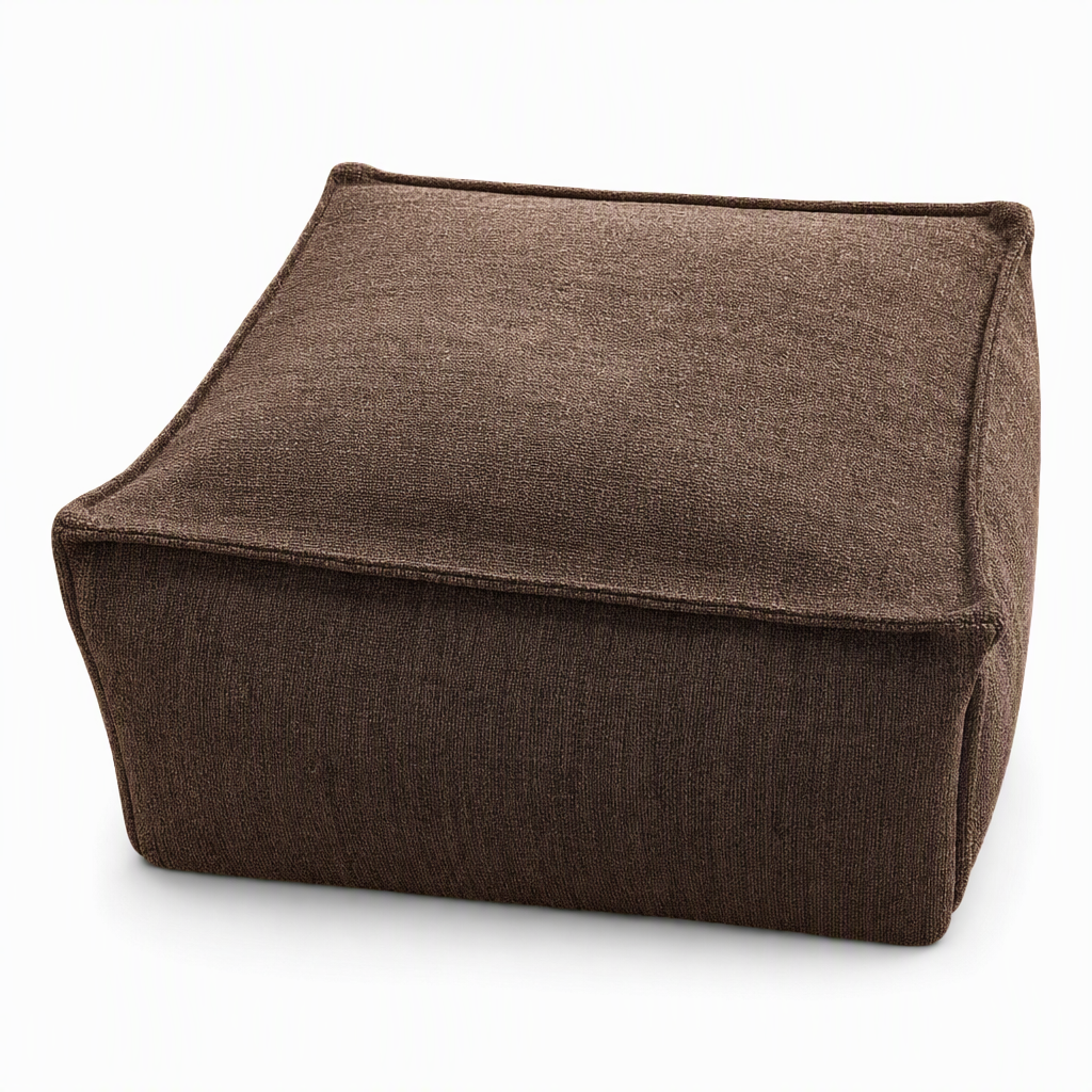 🛋️🧶 Boho Storage Ottoman Pouf Cover – fill with clothes & blankets, supports 220 lbs, washable canvas. Tidy & cosy! 🏠✅