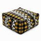 🛋️🧶 Boho Storage Ottoman Pouf Cover – fill with clothes & blankets, supports 220 lbs, washable canvas. Tidy & cosy! 🏠✅