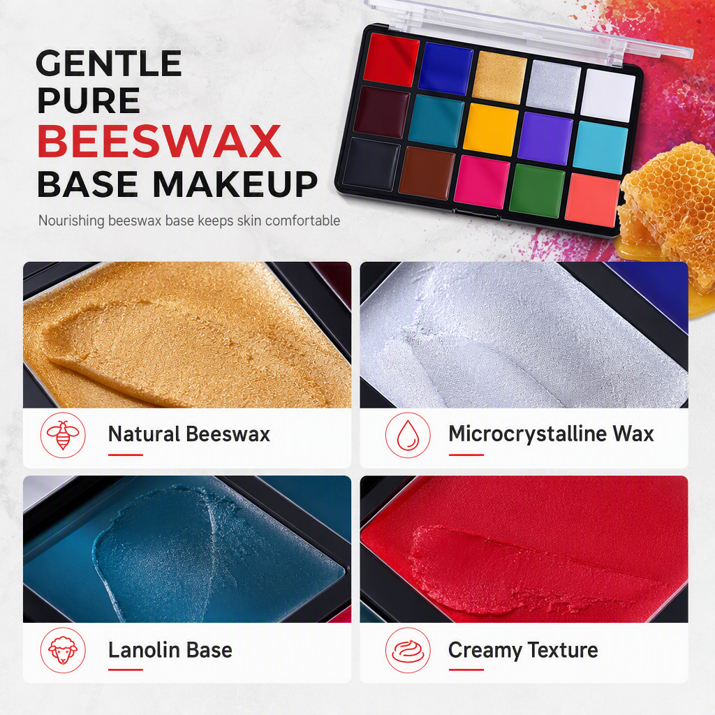 15 Colors Oil Based Face and Body Paint Palette