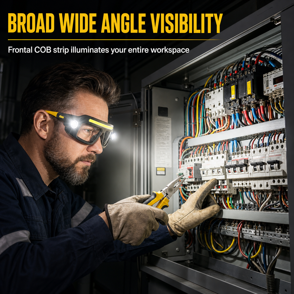 ⏳Time-Limited Special ⏰👓 USB Rechargeable Double Sided Clip On Glasses Light – 5 Brightness Modes, Hands-Free ✨