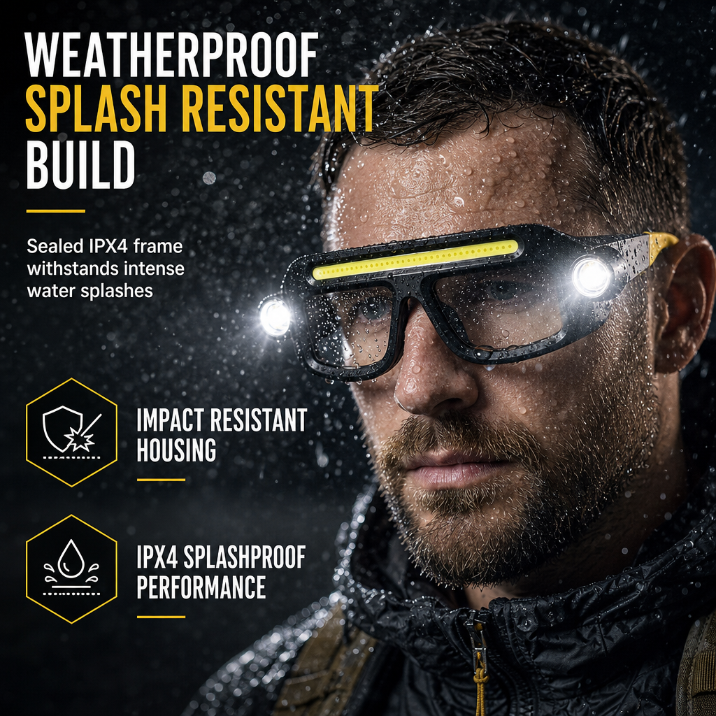 ⏳Time-Limited Special ⏰👓 USB Rechargeable Double Sided Clip On Glasses Light – 5 Brightness Modes, Hands-Free ✨