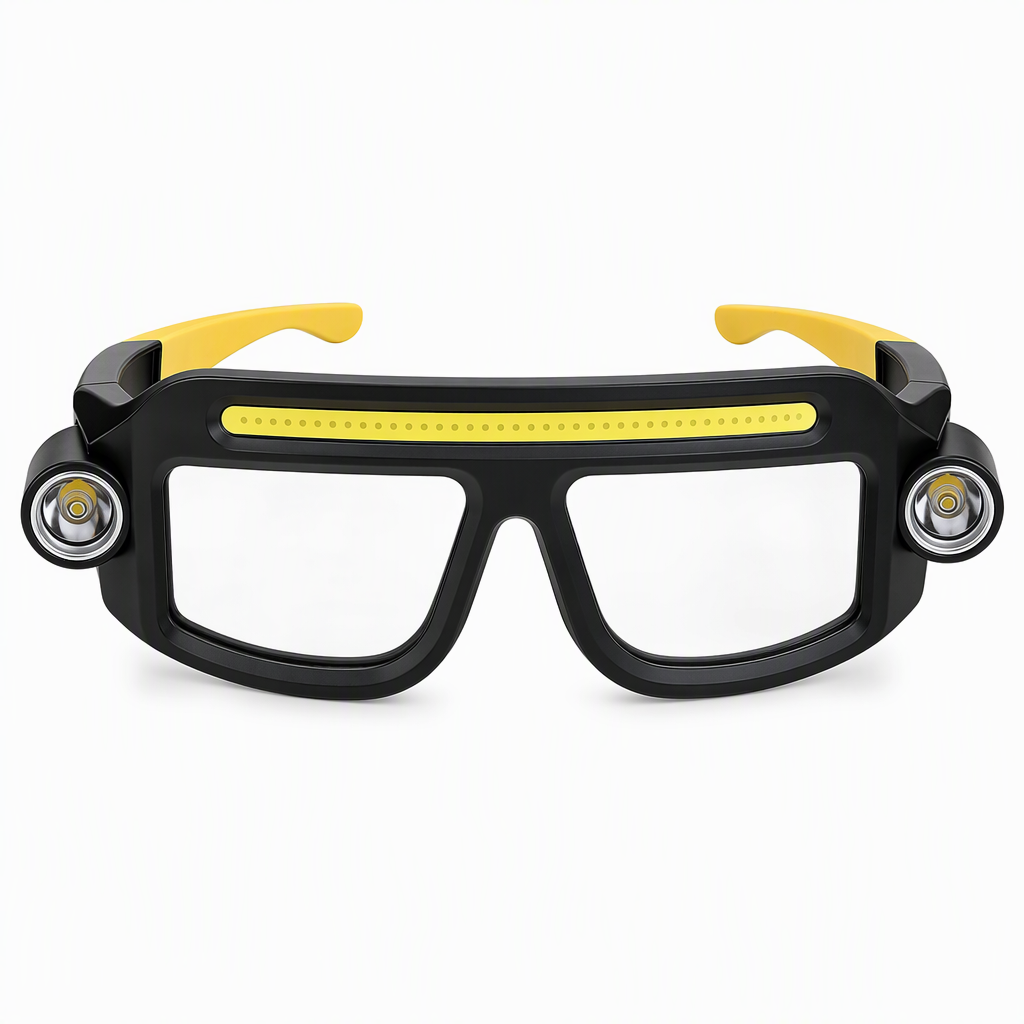 ⏳Time-Limited Special ⏰👓 USB Rechargeable Double Sided Clip On Glasses Light – 5 Brightness Modes, Hands-Free ✨