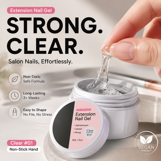 💅Buy 1 Get 1 Free⏰Solid Nail Extension Builder Gel✨Easy DIY Nail Extensions & Sculpting