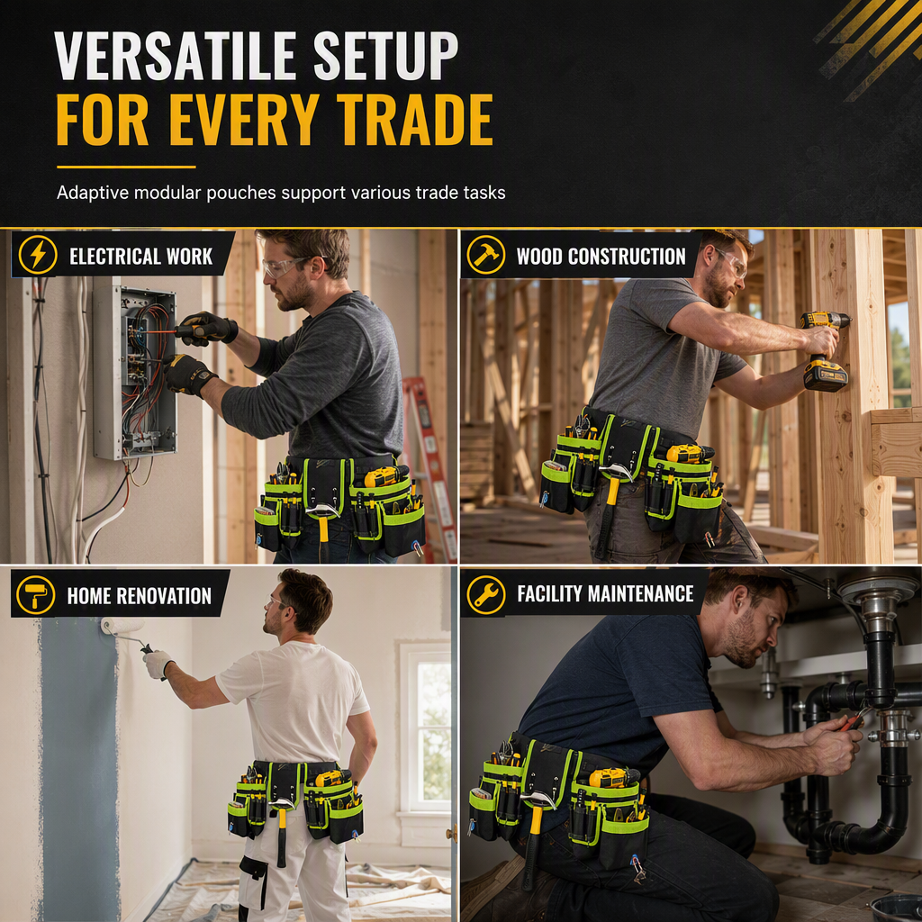 🔧 LIMITED-TIME 50% OFF! 🛠️ Adjustable Tool Waist Bag – Multi-pocket, Magnetic Hardware Holder, Hands-Free ✨