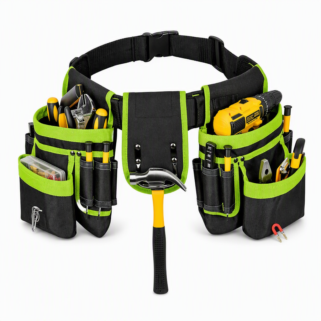 🔧 LIMITED-TIME 50% OFF! 🛠️ Adjustable Tool Waist Bag – Multi-pocket, Magnetic Hardware Holder, Hands-Free ✨
