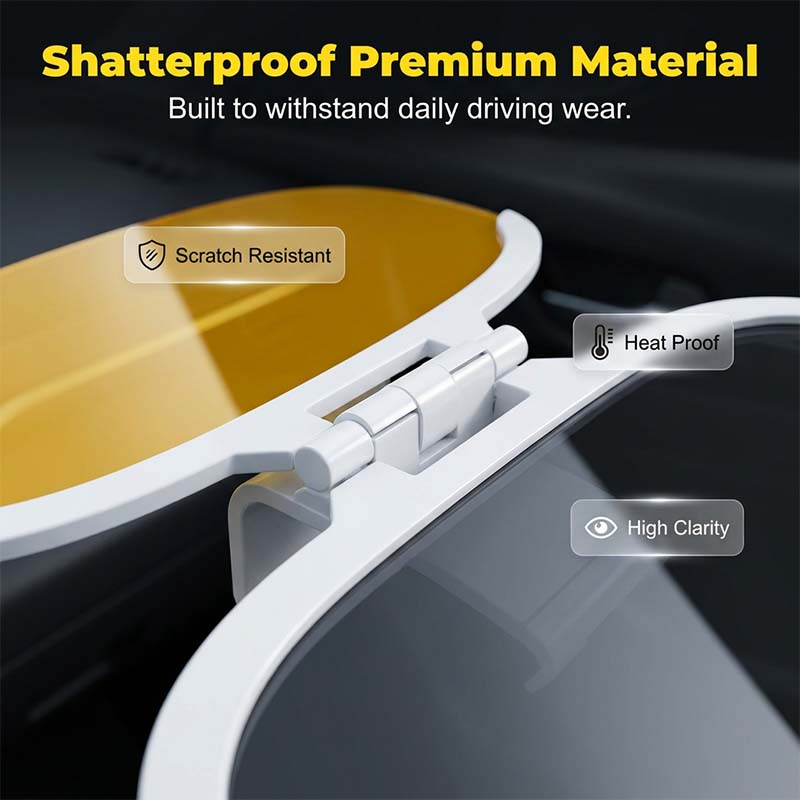 ☀️ LIMITED-TIME 50% OFF! 🌙 Anti-Glare Car Sun Visor Extender – Day & Night Dual Lens, 360° Rotatable ✨