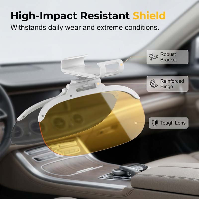 ☀️ LIMITED-TIME 50% OFF! 🌙 Anti-Glare Car Sun Visor Extender – Day & Night Dual Lens, 360° Rotatable ✨