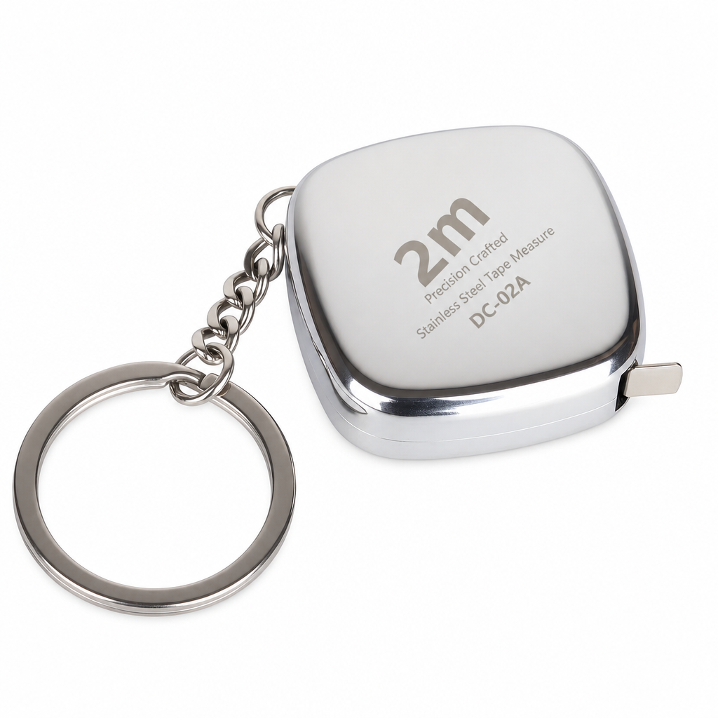 Mini Stainless Steel Retractable Tape Measure Keychain