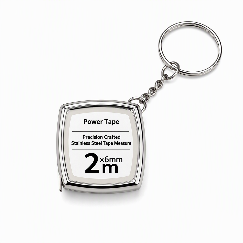 Mini Stainless Steel Retractable Tape Measure Keychain