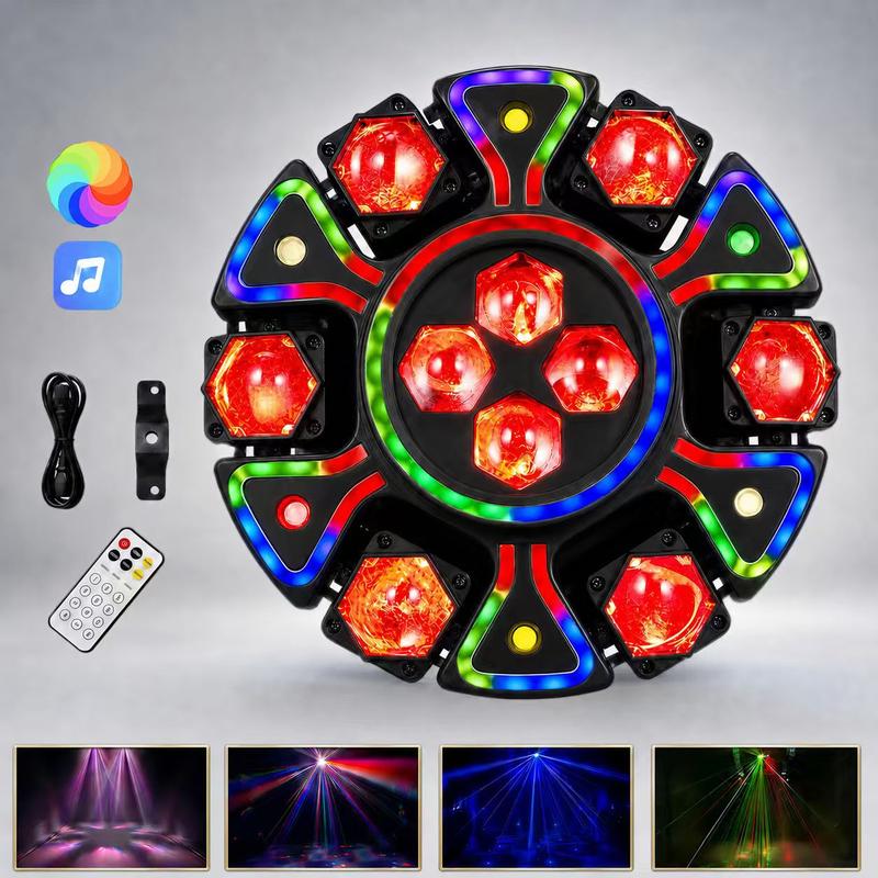 ⏳Time-Limited Special⏰Rotating Bee-Eye RGBW Stage Light with Remote Control