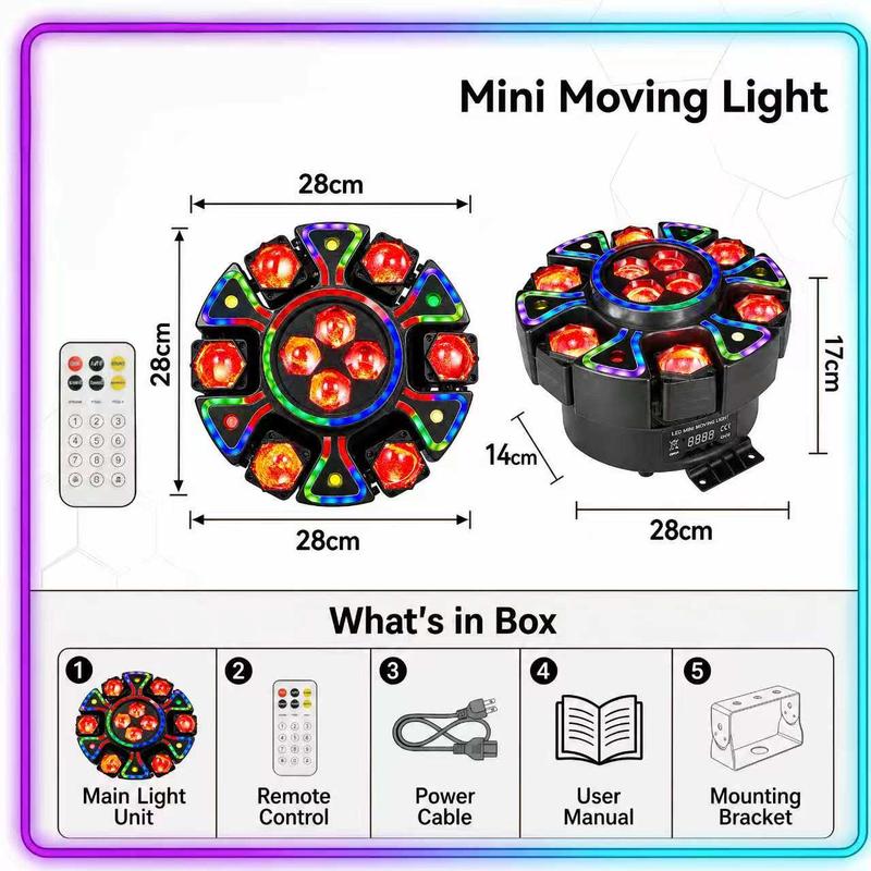 ⏳Time-Limited Special⏰Rotating Bee-Eye RGBW Stage Light with Remote Control