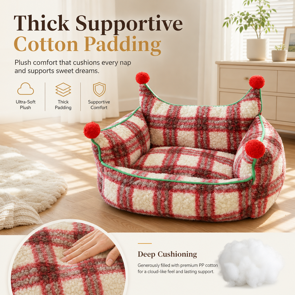Warm Pet Bed Sofa for Dogs and Cats Cozy Sleeping Mat Cushion for All Seasons