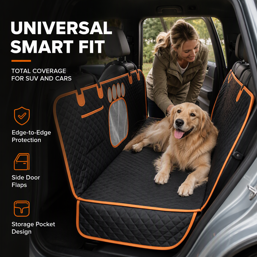 Waterproof Dog Car Seat Cover Dirtproof Rear Seat Pet Mat Cushion