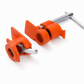 Heavy Duty Woodworking Pipe Clamp Fixture for 1/2 Inch and 3/4 Inch Pipes Steel Pipe Clamp Tool for Wood Gluing and Clamping