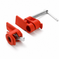 Heavy Duty Woodworking Pipe Clamp Fixture for 1/2 Inch and 3/4 Inch Pipes Steel Pipe Clamp Tool for Wood Gluing and Clamping