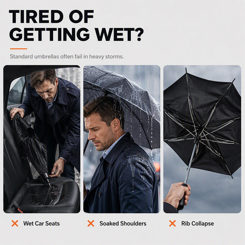 ⏳Time-Limited Special⏰Extra Large Windproof Folding Umbrella – Big Canopy, Reinforced, UV Protect ☔✨