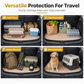Universal PVC Leather Car Trunk Mat Cargo Liner for Sedans and SUVs Easy to Clean 100x70cm